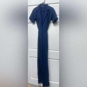 PrettyLittleThing Navy Jumpsuit